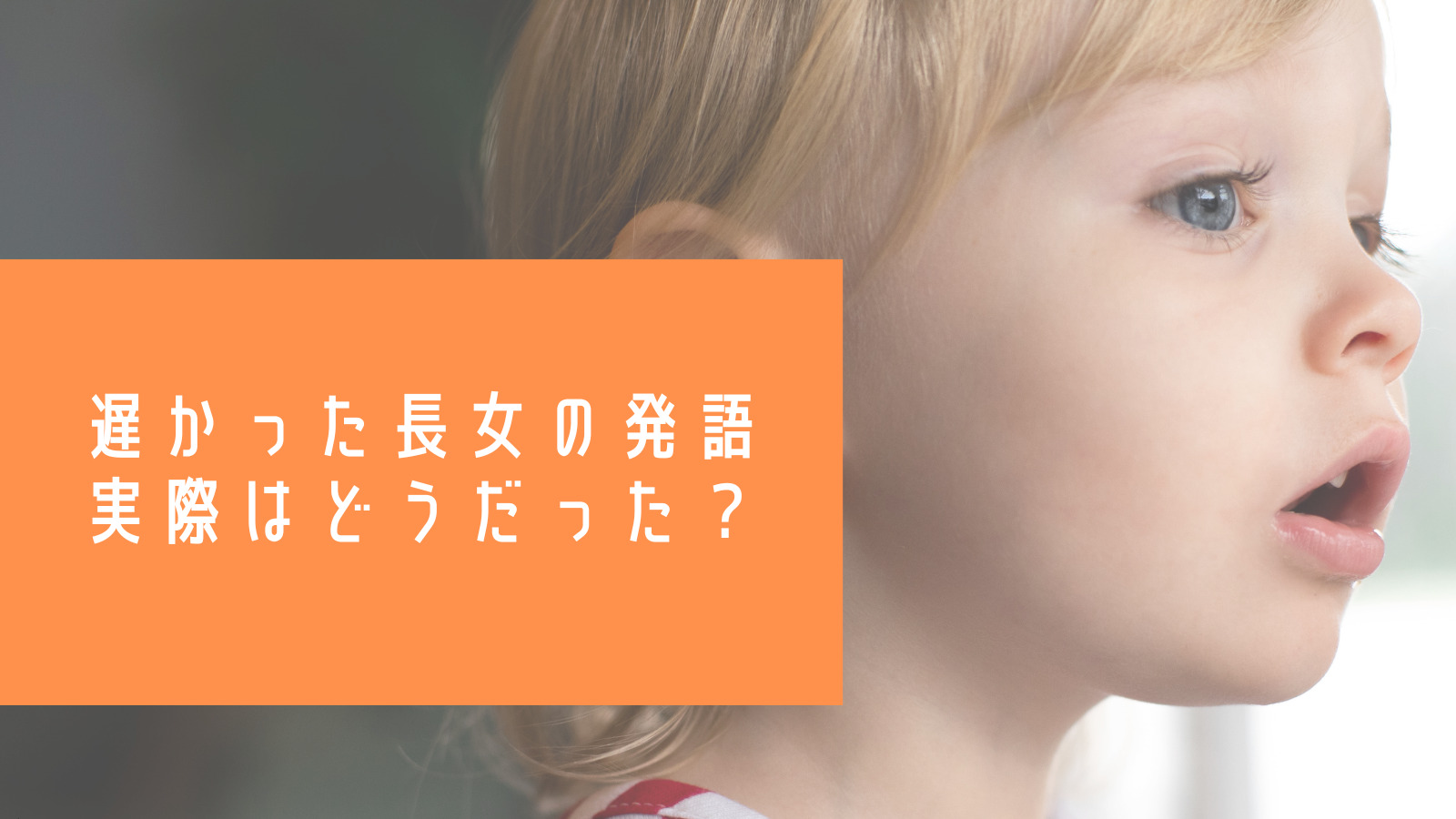 Blogタイトル：2歳まで発語なし・・・発語遅めの我が子が単語を覚え始めたきっかけは？